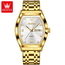 Relógios  OLEVS Masculinos Luxo Tonneau Original de Quartzo