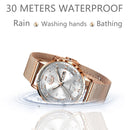 Relógio LIGE de luxo feminino à prova d água