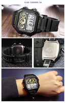 Relógio Casio luxo led  digital  à prova d água movimento quartzo