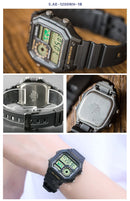 Relógio Casio luxo led  digital  à prova d água movimento quartzo