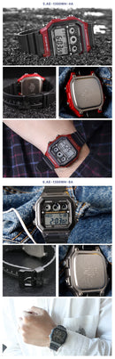 Relógio Casio luxo led  digital  à prova d água movimento quartzo