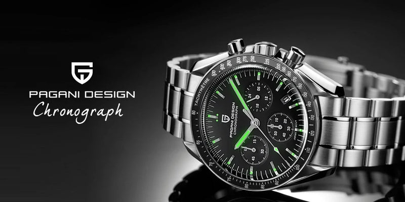 Relógio Pagani design novo modelo de luxo de quartzo vidro de safira