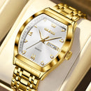 Relógios  OLEVS Masculinos Luxo Tonneau Original de Quartzo