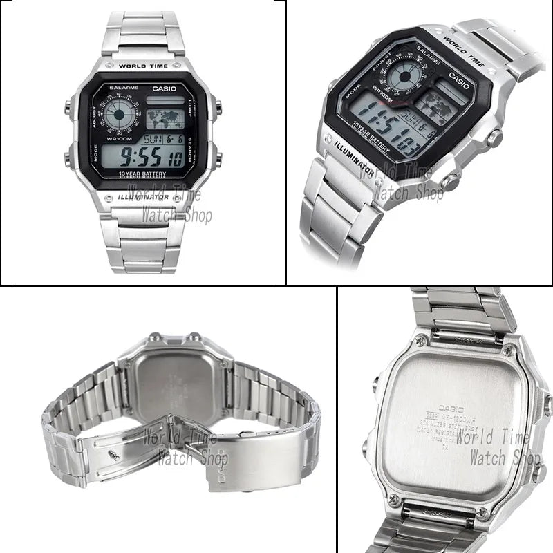 Relógio Casio luxo led  digital  à prova d água movimento quartzo