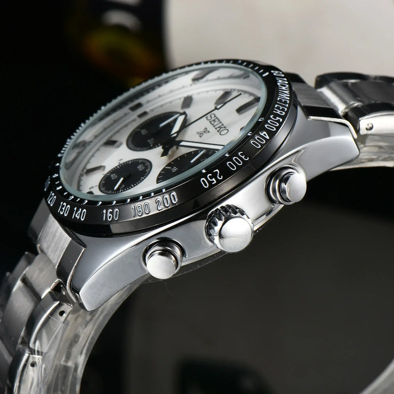 Relógio Seiko Luxury Brand Fashion Multifuncional Cronógrafo Hot SellingRelógio de Pulso de Quartzo