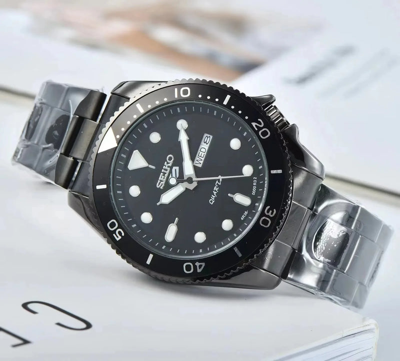 Relógio SEIKO à prova d'água de quartzo