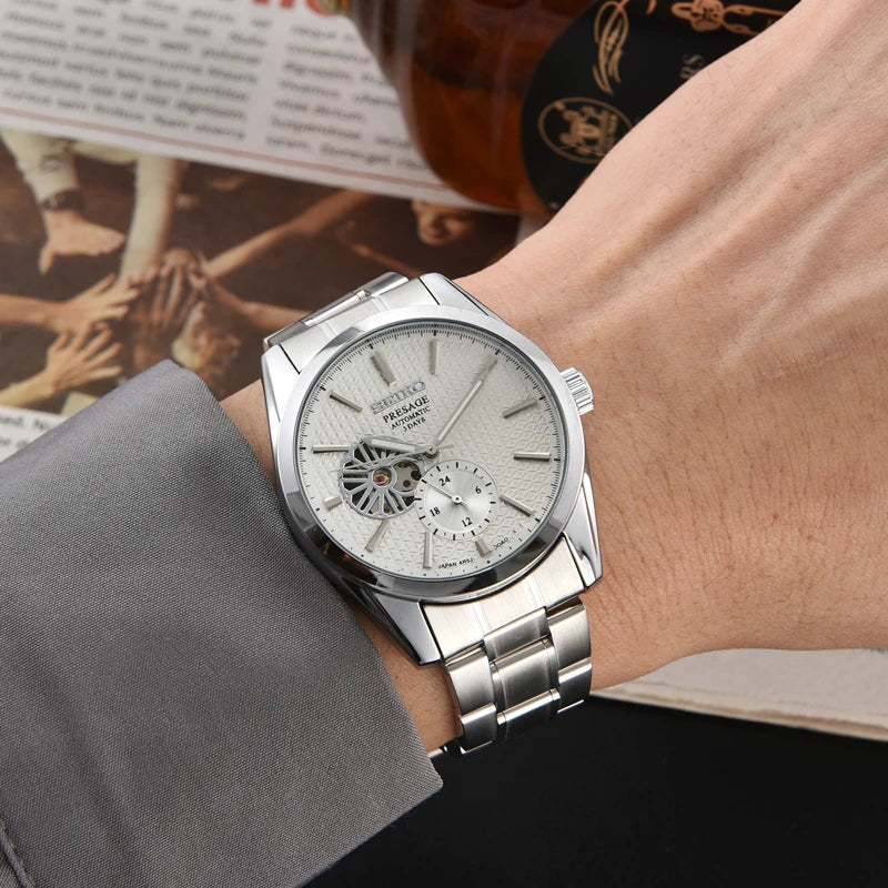 Relógio Seiko Precision Presage Series Oco Automático Mecânico