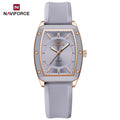 Naviforce relógio de quartzo  modelo de luxo digital feminino pulseira de silicone