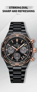Relógio de Pulso À Prova D 'Água NAVIFORCE Multifunções Masculino  de Luxo