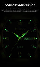 Relógios  OLEVS Masculinos Luxo Tonneau Original de Quartzo