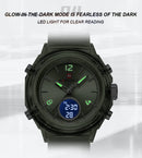 Relógio NAVIFORCE Led de Quartzo À Prova D 'Água pulseira de Silicone