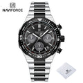 Relógio de Pulso À Prova D 'Água NAVIFORCE Multifunções Masculino  de Luxo
