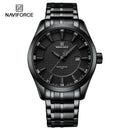 Relógio Naviforce premium pulseira de aço inoxidável