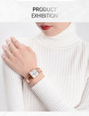 Naviforce relógio feminino luxo premium de quartzo