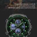 Relógio Naviforce analógico digital  pulseira de aço inoxidável