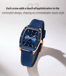 Naviforce relógio de quartzo  modelo de luxo digital feminino pulseira de silicone