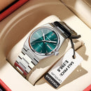 Relógio Poedagar de luxo de quartzo à prova d'água