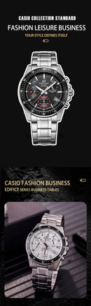 Relógio Casio com Cronógrafo em Aço Inoxidável Multifuncional