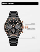 Relógio de Pulso À Prova D 'Água NAVIFORCE Multifunções Masculino  de Luxo