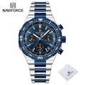 Relógio de Pulso À Prova D 'Água NAVIFORCE Multifunções Masculino  de Luxo