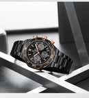 Relógio de Pulso À Prova D 'Água NAVIFORCE Multifunções Masculino  de Luxo