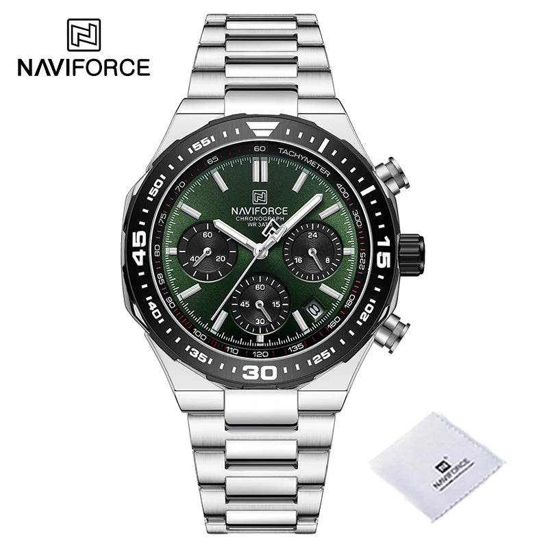 Relógio de Pulso À Prova D 'Água NAVIFORCE Multifunções Masculino  de Luxo