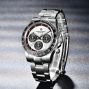 Relógio Pagani design v2  de quartzo com cronógrafo e vidro de safira