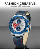 Relógios NAVIFORCE de luxo com pulseira de couro