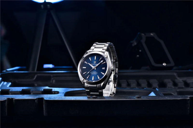 Relógio Pagani design A150 40mm remodelo mecânico de luxo vidro safira