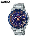 Relógio Casio com Cronógrafo em Aço Inoxidável Multifuncional