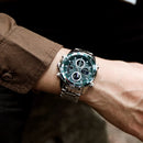 Relógio Naviforce analógico digital  pulseira de aço inoxidável