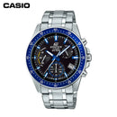 Relógio Casio com Cronógrafo em Aço Inoxidável Multifuncional