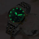 Relógio Lige Feminino pulseira de aço à prova d água