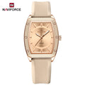 Naviforce relógio de quartzo  modelo de luxo digital feminino pulseira de silicone