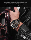 Relógio LIGE marca de luxo novo modelo masculino