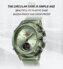 Relógio NAVIFORCE Led de Quartzo À Prova D 'Água pulseira de Silicone