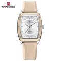 Naviforce relógio de quartzo  modelo de luxo digital feminino pulseira de silicone