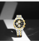 Relógio Naviforce modelo superior luxo pulseira de aço inoxidável e quartzo