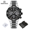 Relógio de Pulso À Prova D 'Água NAVIFORCE Multifunções Masculino  de Luxo