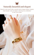 Relógio OLEVS Luxo Tungstênio Aço Banda Tonneau Design Quartzo