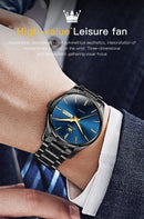 Relógio OLEVS Classic Gold  Luxo de Alta Qualidade  À Prova D'Água em Aço Inoxidável de Quartzo