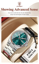 Relógio Poedagar de luxo de quartzo à prova d'água