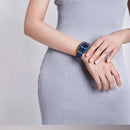 Naviforce relógio de quartzo  modelo de luxo digital feminino pulseira de silicone