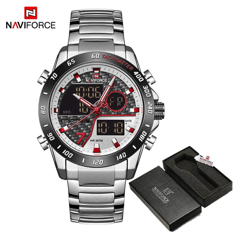 Relógio Digital LED NAVIFORCE de Quartzo