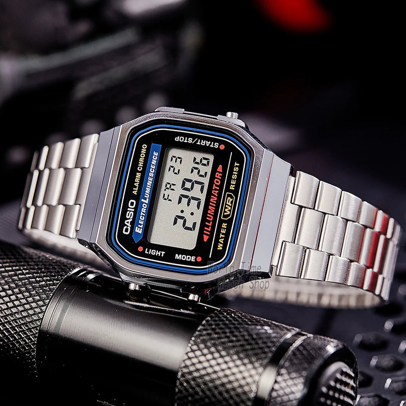 Relógio CASIO de prata  LED digital à prova d água