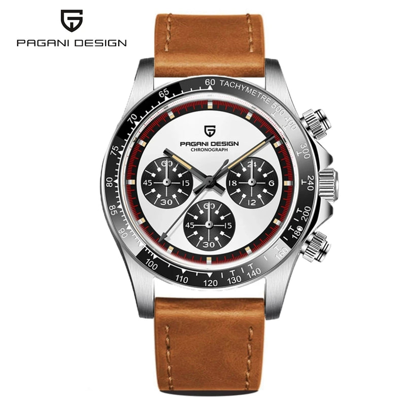 Relógio Pagani design v2  de quartzo com cronógrafo e vidro de safira