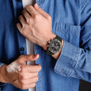 Relógio de Pulso À Prova D 'Água NAVIFORCE Multifunções Masculino  de Luxo