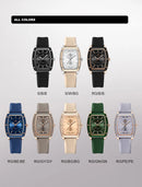 Naviforce relógio de quartzo  modelo de luxo digital feminino pulseira de silicone