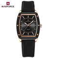 Naviforce relógio de quartzo  modelo de luxo digital feminino pulseira de silicone