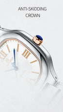 Relógio feminino NAVIFORCE luxo  de quartzo à prova d'água com pulseira de aço inoxidável